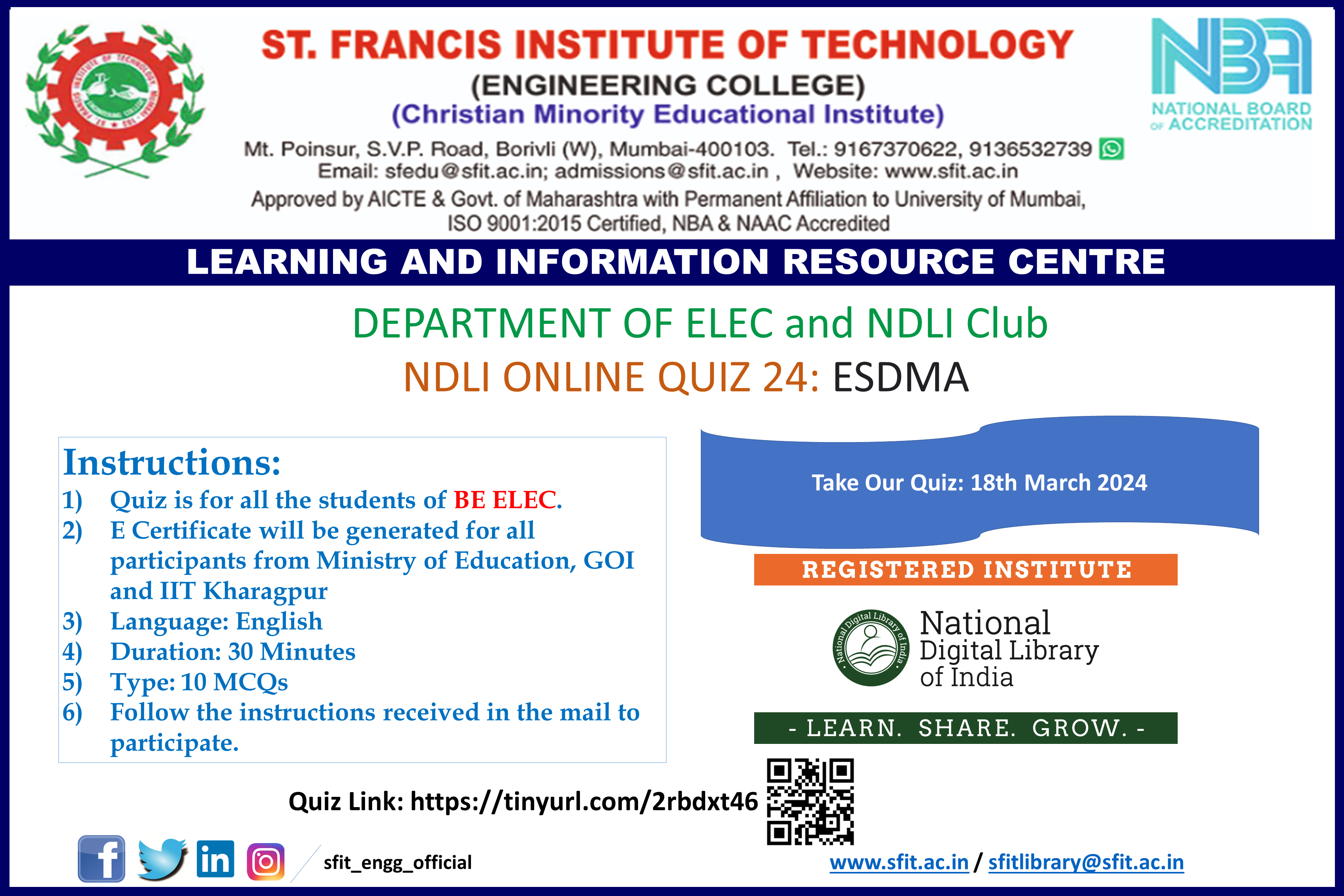 Ac Activity LIRC Activities 2023-24 | St. Francis Institute of Technology